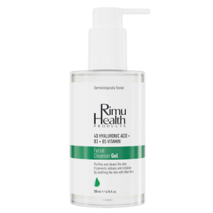 Rimu Health Yağlı ve Karma Cilt Tipleri İçin Bariyer Onarıcı ve Nemlendirici Etkili Yüz Temizleme Jeli 200mL