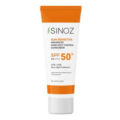 Sinoz Lekeli Ciltlere Özel Aydınlatıcı Yüksek Korumalı Yüz Güneş Kremi SPF50+ / Pa++++