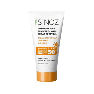 Sinoz SPF 50+ Yüz Güneş Kremi- Tüm Cilt Tipleri Için Yüksek Koruma
