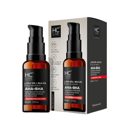 HC Care HC Aha %10 - Bha %2 Peeling Serumu, Cilt Tonu Eşitleyici, Canlandırıcı - 30 ml