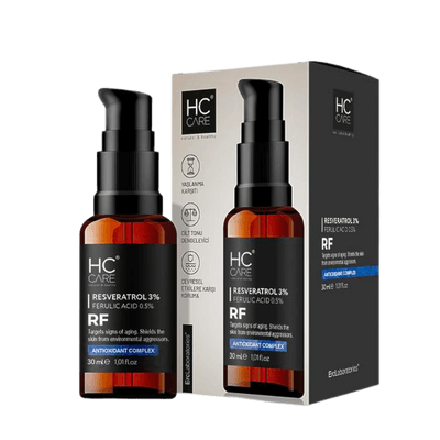 HC Care HC Resveratrol %3, Ferulic Acid %0.5 Serum, Yaşlanma ve Kırışıklık Karşıtı - 30 ml