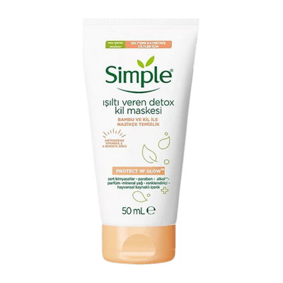 Simple Protect and Glow Işıltı Veren Detox Kil Maskesi 50 ml