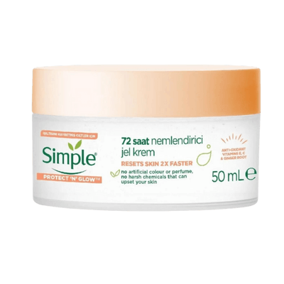 Simple Protect and Glow 72 Saat Nemlendirici Jel Krem 50ml
