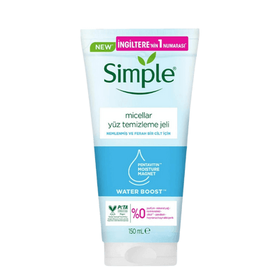 Simple Water Boost Micellar Yüz Temizleme Jeli 150ml