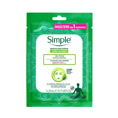 Simple De-Stress Rahatlatıcı Kağıt Maske 1 Adet
