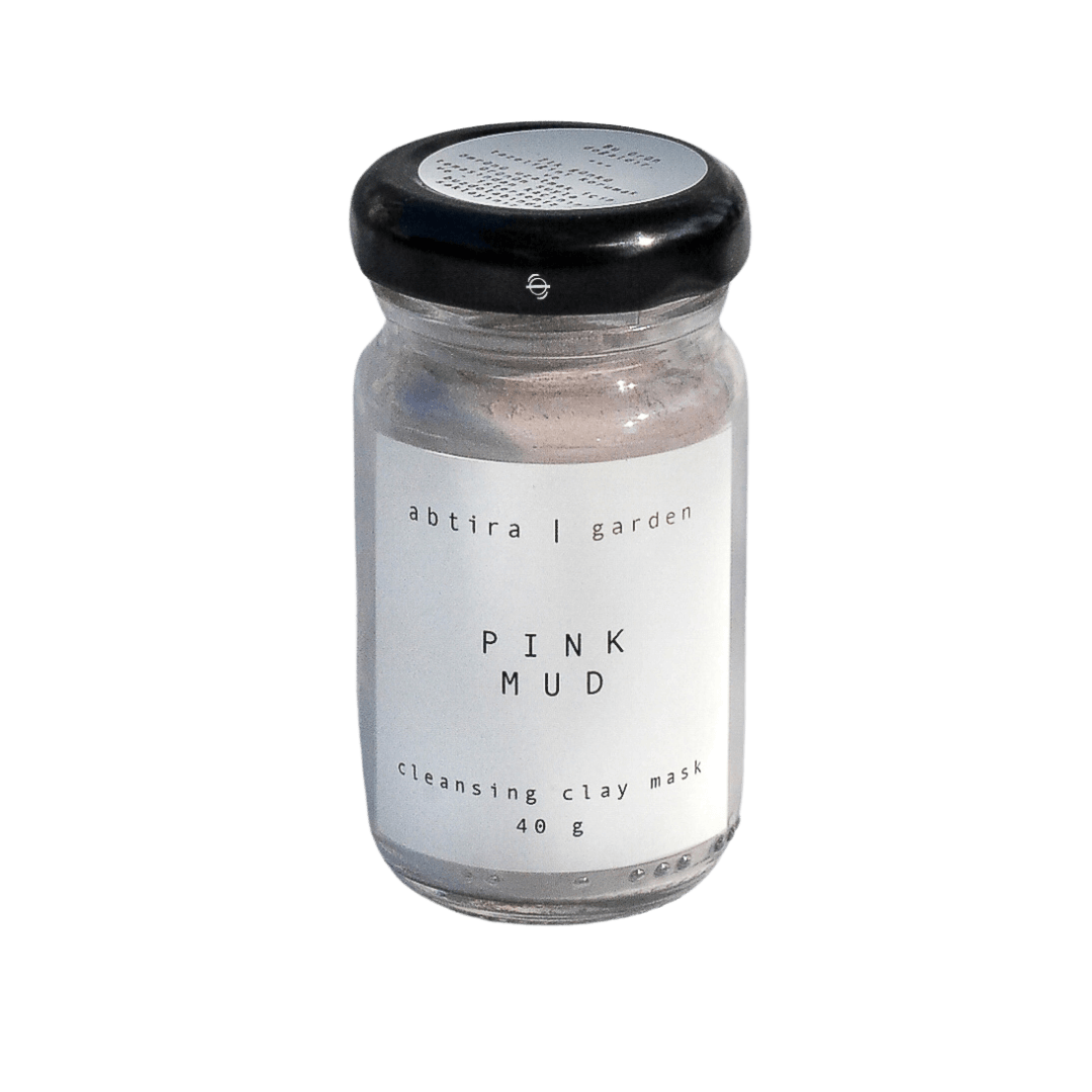 Abtira PINK MUD - Damask gülü - Pembe Kil Maskesi
