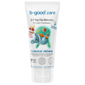 b-good care b-dental™ 3-7 Yaş Çocuk Diş Macunu Florürsüz-Meyve Karnavalı 50 mL