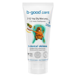b-good care b-dental™ 7-12 Yaş Çocuk Diş Macunu Florürsüz-Ananas 50 mL