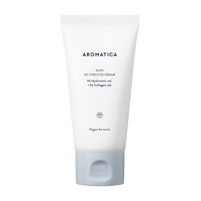 Aromatica Aloe Hy-ffective Cream 5% Hyaluronic sol. + 5% Collagen sol - Aloe & Hyaluronik Asit Kremi
