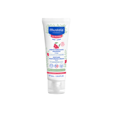 Mustela Çok Hassas Ciltler İçin Rahatlatıcı Nemlendirici Bebek Yüz Kremi