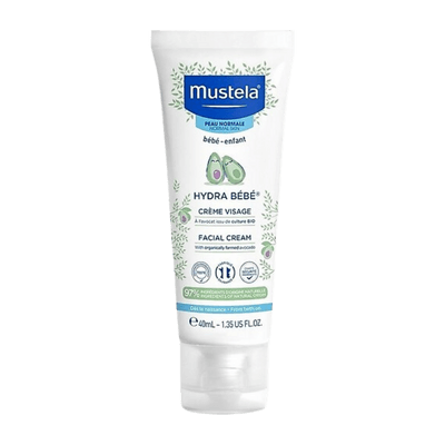 Mustela Hydra Bebe Organik Avokadolu Bebek Yüz Kremi - 40ml