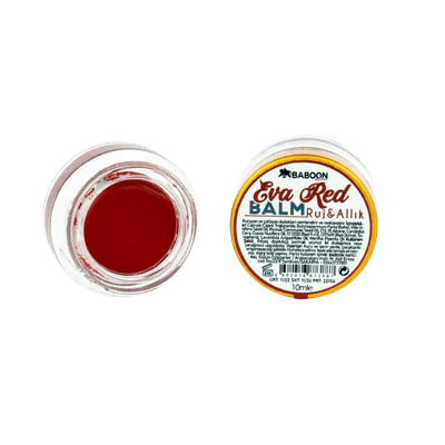 Baboon Natural Eva Red Balm - Ruj & Allık