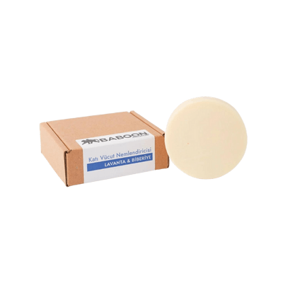 Baboon Natural Katı Vücut Nemlendiricisi - Lavanta & Biberiye