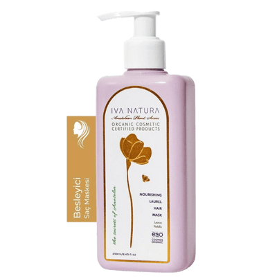 Iva Natura Organik Besleyici Saç Maskesi Argan Yağı Shea Yağı ve Defne Özlü