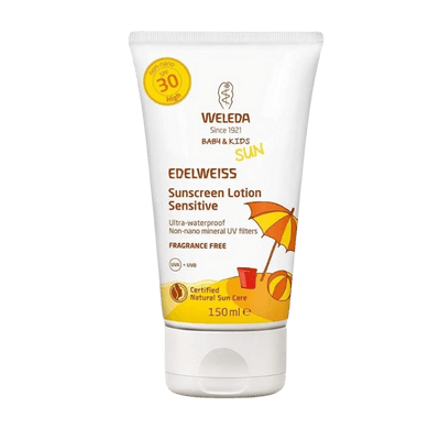 Weleda Bebek ve Çocuklar için Yüksek Koruma Faktörlü Mineral Filtreli Güneş Losyonu SPF 30