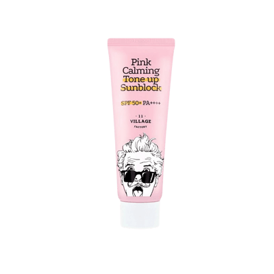 Village 11 Factory Pink Calming Tone Up Sun Block SPF50+ PA++++ 50ml - Güneş Koruyucu & Makyaj Bazı