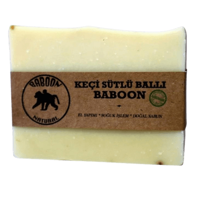 Baboon Natural Keçi Sütlü Ballı - Soğuk İşlem Doğal Sabun