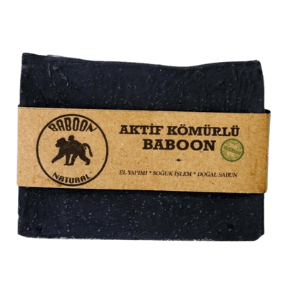Baboon Natural Aktif Kömür ve Çay Ağacı Yağlı Doğal Sabun