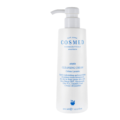 Cosmed Cleansing Cream - Yüz ve vücut Temizleyici Süt Krem - Creme Lavante - Kuru ve Atopik Eğilimli Ciltler 400ml