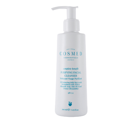 Cosmed Purifying Facial Cleanser - Yağlı ve Akne Eğilimli Ciltlere Özel Arındırıcı Yüz Temizleme Jeli ph 5.5 200ml