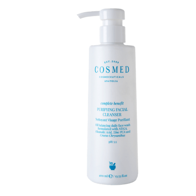 Cosmed Purifying Facial Cleanser - Yağlı ve Akne Eğilimli Ciltlere Özel Arındırıcı Yüz Temizleme Jeli ph 5.5 400ml