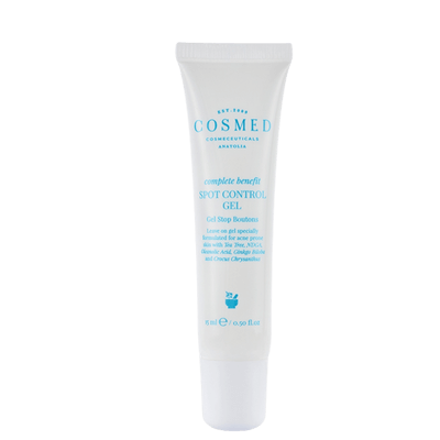 Cosmed Spot Control Gel - Akne Eğilimli ciltler için çay ağacı içeren kontrol jel 15ml