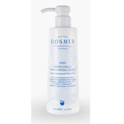 Cosmed Protecting & Moisturizing Cream - Kuru, Çok Kuru ve Atopik Eğilimli Ciltler İçin Nemlendirici Yüz ve Vücut Bakım Kremi 400ml