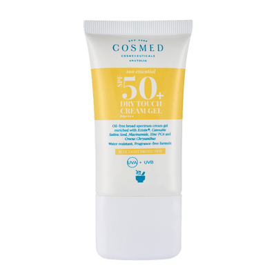 Cosmed Dry Touch Cream Gel SPF 50 Yağlı/Karma Akne Eğilimli Ciltler İçin Mat Bitişli Yüz Güneş Kremi - Parlama Karşıtı, Yeni Nesil Filtreler 40ml