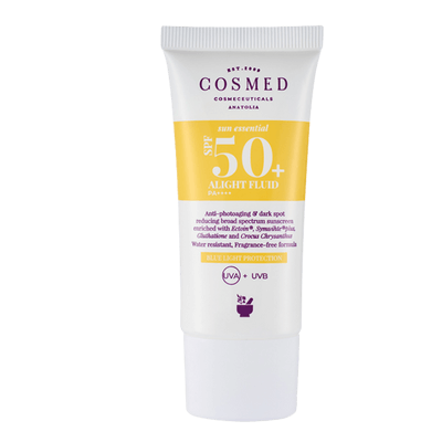 Cosmed Alight Fluid SPF 50 Koyu Leke Karşıtı Yüz Güneş Kremi - Alfa Arbutin, Yeni Nesil Filtreler 30ml