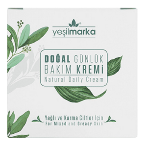 Yeşilmarka Karma ve Yağlı Ciltler İçin Doğal Günlük Bakım Kremi 50 mL