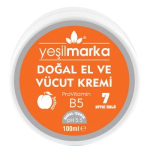 Yeşilmarka Doğal El ve Vücut Kremi – Şeftali 100 mL
