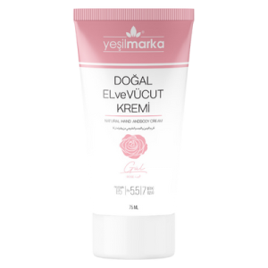 Yeşilmarka Doğal El ve Vücut Kremi – Gül 75 mL