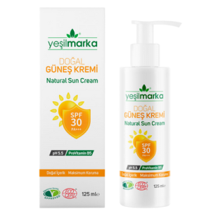 Yeşilmarka Doğal Güneş Kremi – 30 SPF 125 mL