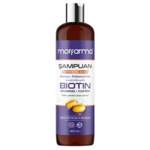 Yeşilmarka Morfarma Profesyonel Bakım Şampuanı – Biotin + Ginseng + Kafein 400 mL