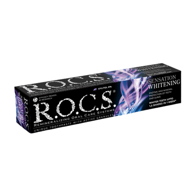 R.O.C.S. Sensation Whitening Diş Macunu (1 Haftada 1,5 ton daha beyaz ve parlak dişler)