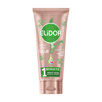 Elidor Superblend 1 DK Süper Saç Bakım Kremi - Sağlıklı Uzayan Saçlar Biotin Argan Yağı Arjinin