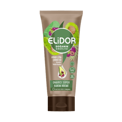Elidor Doğanın Enerjisi Onarıcı Süper Saç Bakım Kremi - Avokado Ve Üzüm Çekirdeği Yağı