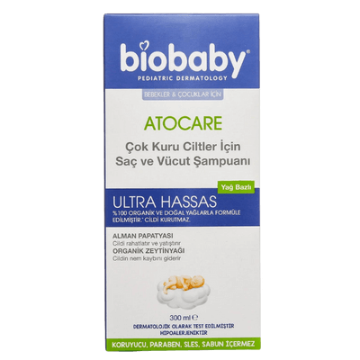 Biobaby Çok Kuru Ciltler İçin Saç ve Vücut Şampuanı