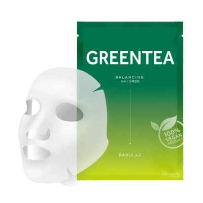 Barulab The Clean Vegan Green Tea Mask - Yeşil Çaylı Yağ Dengeleyici Maske 23Gr