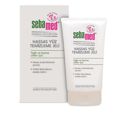 Sebamed Hassas Yüz Temizleme Jeli- Yağlı ve karma ciltler için