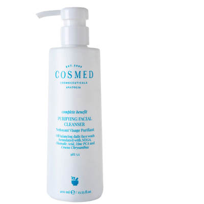 Cosmed Purifying Facial Cleanser - Yağlı ve Akne Eğilimli Ciltlere Özel Arındırıcı Yüz Temizleme Jeli ph 5.5 400 ML