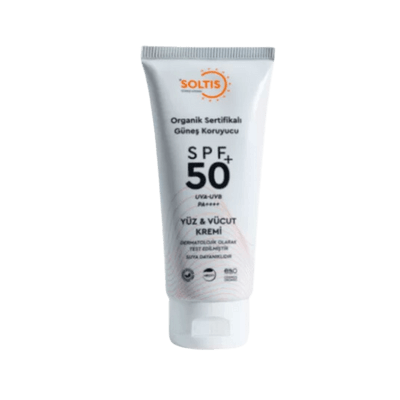 Soltis Organik Sertifikalı Güneş Koruyucu Krem Yüz & Vücut SPF50+ PA++++