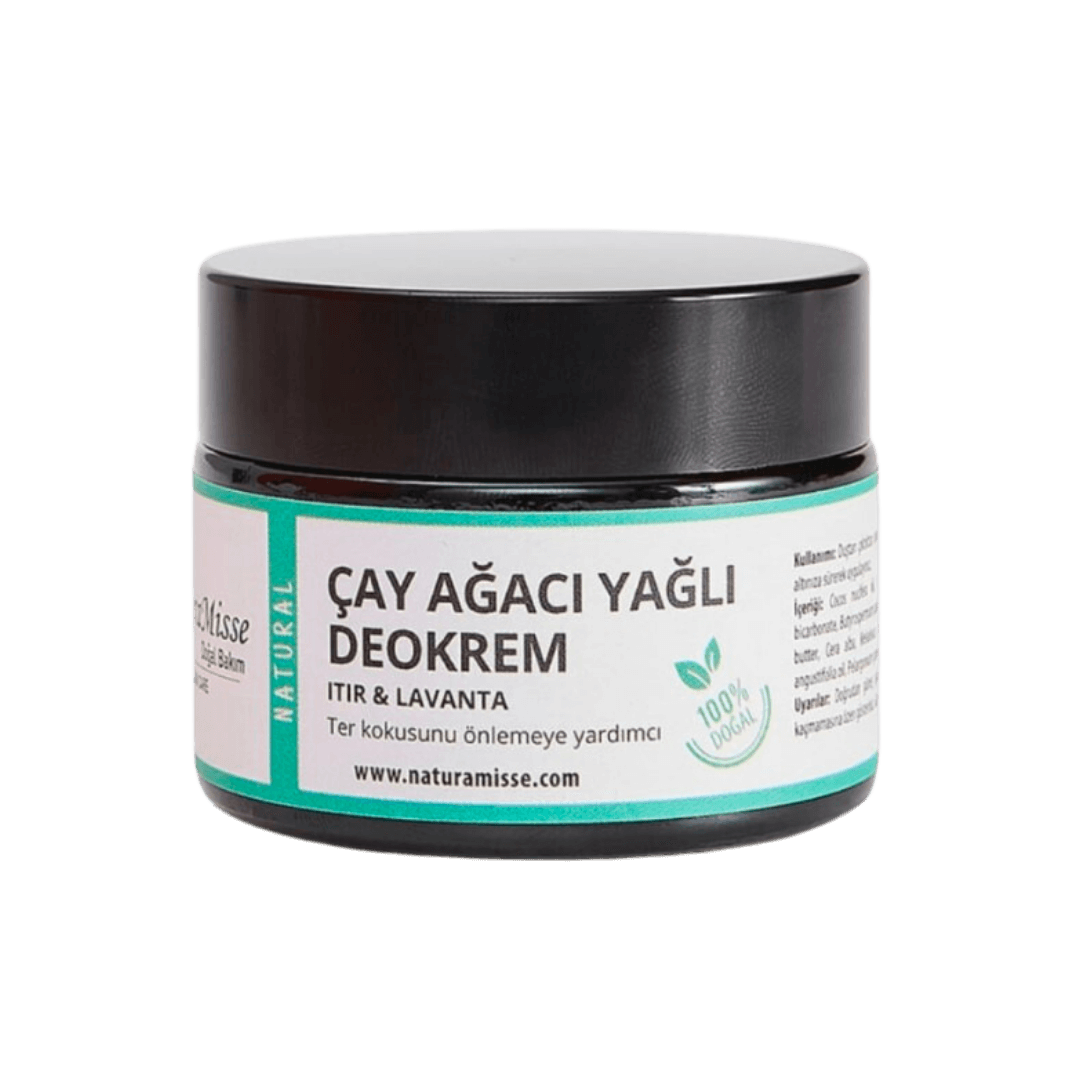 Naturamisse Doğal Koltuk Altı Kremi 50 Ml (Çay Ağacı Yağlı Deokrem)ITIR-LAVANTA Ter Kokusuna Karşı-Mükemmel Etki