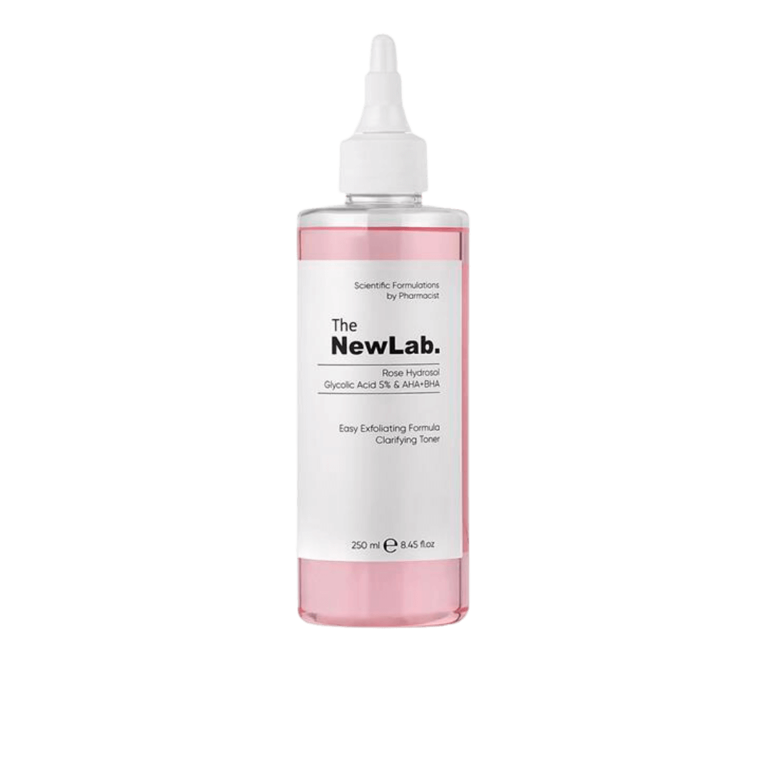 The New Lab Canlandırıcı - Cilt Tonu Eşitleyici Toner Rose Hydrosol Glycolic Acid 5% & AHA+BHA