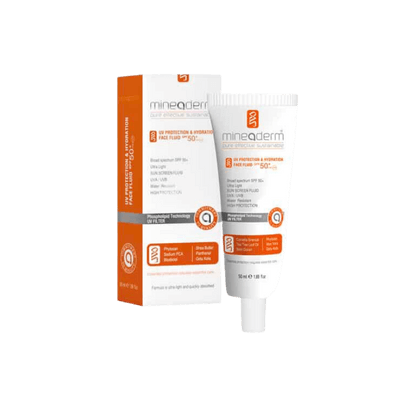 Mineaderm Karma ve Yağlı Ciltler İçin Akışkan Nemlendirici Güneş Kremi SPF 50+