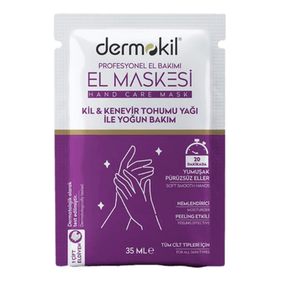 Dermokil Kil ve Kenevir Yağlı Peeling Etkili El Maskesi 35 ml