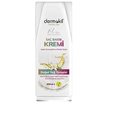 Dermokil Vegan İpeksi Yumuşaklık Ve Parlak Saçlar İçin Saç Kremi 400 ml