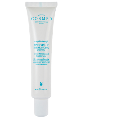 Cosmed Matifying & Rebalancing Cream - Yağlı/Karma ve Akne Eğilimli Ciltler İçin Matlaştırıcı Nemlendirici Oil free Krem - Parlama Karşıtı formül 40 ML