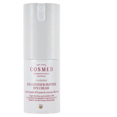 Cosmed Eye Contour Peptide BTX Cream - Yaşlanma ve Kırışıklık Karşıtı Peptitli Aydınlatıcı Göz Kremi - Matrixyl 3000, Argireline, C vitamini 15 ml