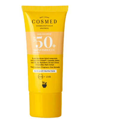 Cosmed Skinvisible CC SPF 50 Tüm Cilt Tipleri İçin Renkli CC Yüz Güneş Kremi Yeni Nesil Filtreler 30 ml